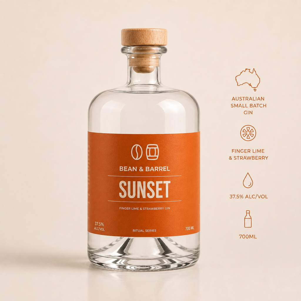 SUNSET - Finger Lime and Strawberry Australian Gin