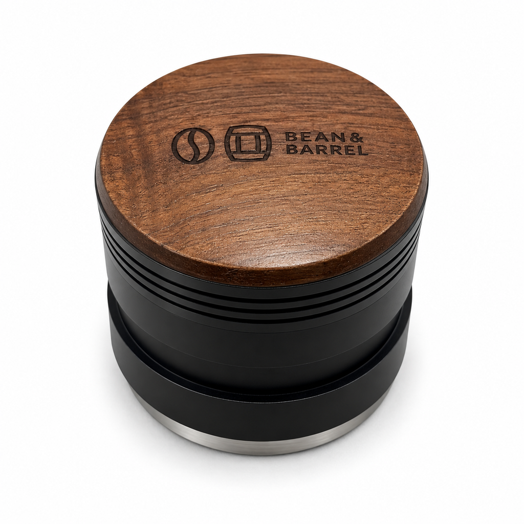 58mm Gravity Coffee Distributor — Adjustable Depth Leveller